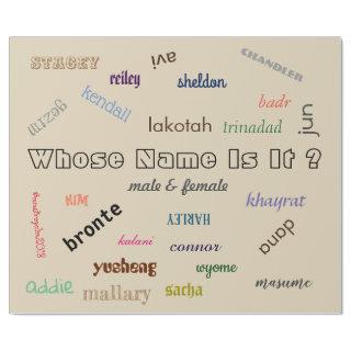 with Unisex Names by Mmetropolim