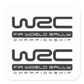 WRC Rally car racing world rally Championship  Square Sticker