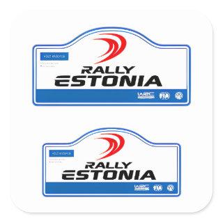 WRC Rally Estonia championship car racing motorspo Square Sticker