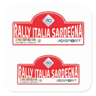 WRC Rally Italia italy car racing motorsport Square Sticker