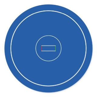 Wrestling Mat Classic Round Sticker