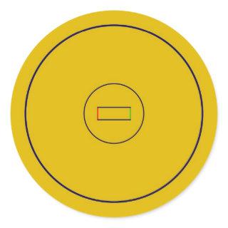 Wrestling Mat Classic Round Sticker