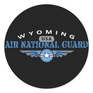 Wyoming Air National Guard Classic Round Sticker