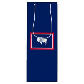 Wyoming State Flag Design Wine Gift Bag