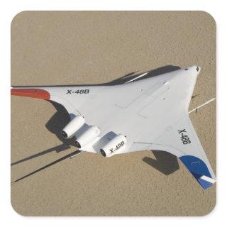 X-48B Blended Wing Body unmanned aerial vehicle 2 Square Sticker