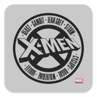 X-Men | Team Member Names Badge Square Sticker