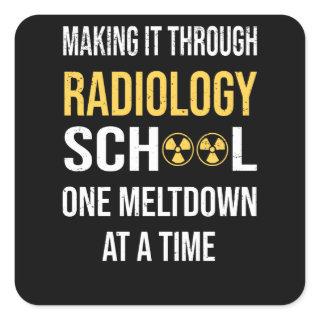 X-ray Health Technician Student Radiologist Square Sticker