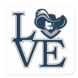 Xavier University Love Square Sticker