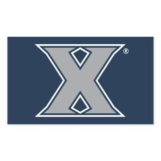 Xavier University Mark Rectangular Sticker