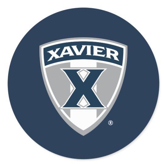 Xavier University Shield Classic Round Sticker