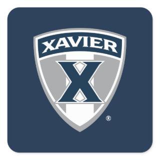 Xavier University Shield Square Sticker