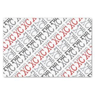 XC Run - Cross Country Running Tissue Paper