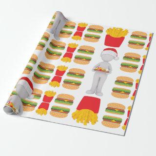 xmas burger santa claus