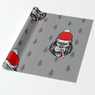 xmas santa claus gorilla