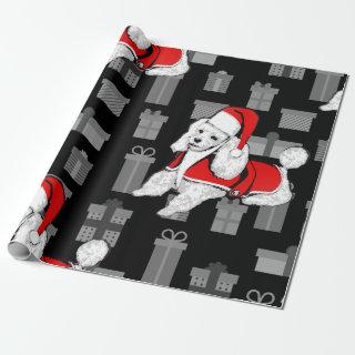 xmas santa claus poodle