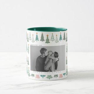 Xmas Trees Colored Noel Christmas Mug