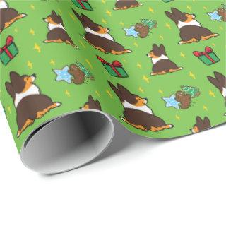 Xmas Tricolor Corgi "Mini Pattern"