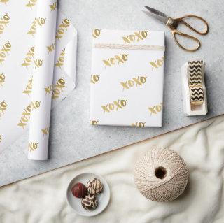 XOXO MODERN MINIMAL brushed type faux gold