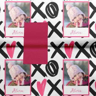 XOXO Photo and Heart Pattern Valentine's Day Tissue Paper