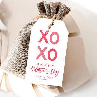 Xoxo Valentine's day gift tag, Valentine's day tag