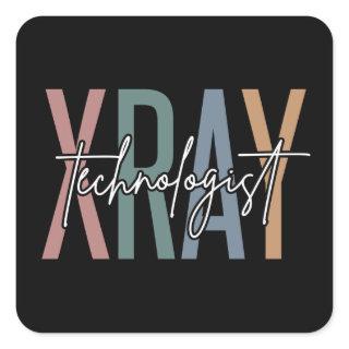 Xray Tech X-ray Technologist Multicolored gifts Square Sticker