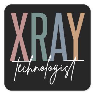 Xray Tech X-ray Technologist Multicolored gifts Square Sticker