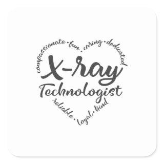 Xray tech, X-ray technologist Square Sticker