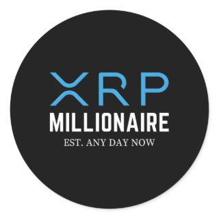 Xrp Cryptocurrency Millionaire Classic Round Sticker