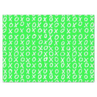 X's and O's Hugs and Kisses pattern Tissue Paper