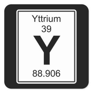 Y - Yttrium Square Sticker
