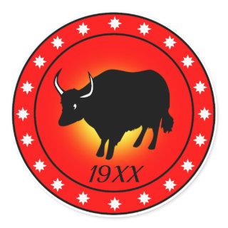 Year of the Ox Classic Round Sticker