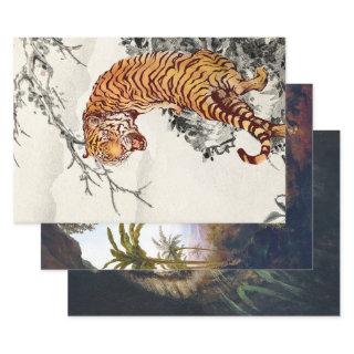YEAR OF THE TIGER ANTIQUE FINE ART  SHEETS