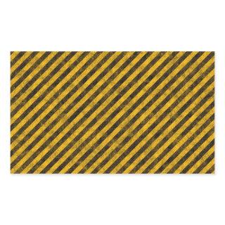 Yellow and Black Hazard Stripes Texture Rectangular Sticker