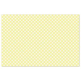 Yellow and White Polka Dot Tissue Paper
