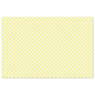 Yellow and White Polka Dot Tissue Paper