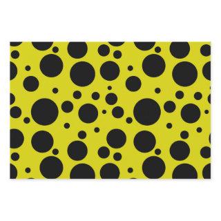 Yellow background and black dots pattern   sheets