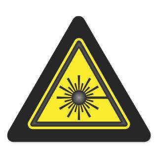 Yellow & Black Laser Warning Sticker
