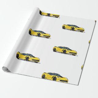 Yellow C7 Corvette