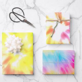 Yellow Coral Aqua Tie Dye  Sheets