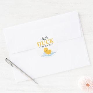 Yellow Ducky Baby's On The Way Sticker