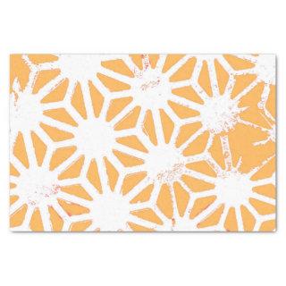 Yellow geometric pattern tissue paper