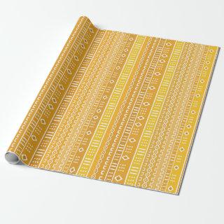 Yellow Gold Modern Mud Cloth