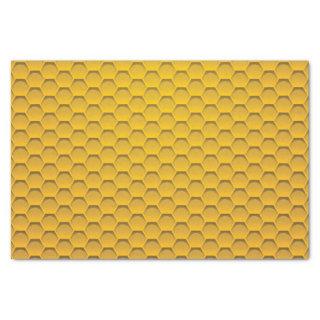 Yellow Honeycomb Pattern Tissue Paper
