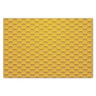 Yellow Honeycomb Pattern Tissue Paper