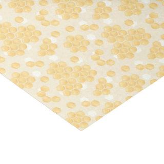 Yellow Honeycomb Pattern Tissue Paper