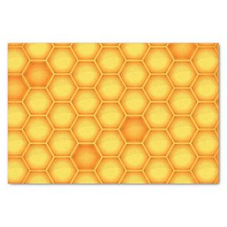Yellow Honeycomb Pattern Tissue Paper