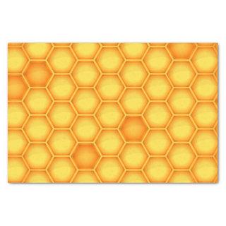 Yellow Honeycomb Pattern Tissue Paper