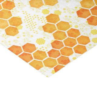 Yellow Honeycomb Tissue Paper