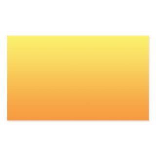 Yellow & Orange Ombre Rectangular Sticker