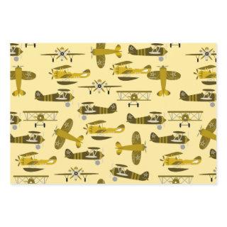 Yellow retro airplane pattern  sheets